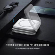 3-in-1 Foldable MagSafe &  Compatible Wireless Charger with 15W Fast Charging for iPhone, AirPods & Apple Watch